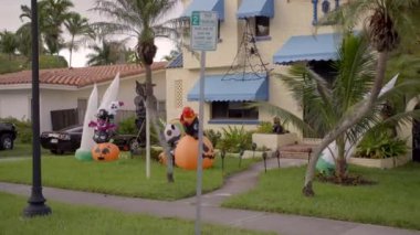 4k hareketli Cadılar Bayramı dekorasyonu