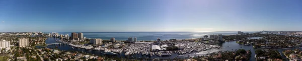 Krásné Letecké Panorama Flibs Flibs Fort Lauderdale International Boat Show — Stock fotografie