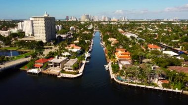 Fort Lauderdale FL ABD 'de lüks liman bölgesi.