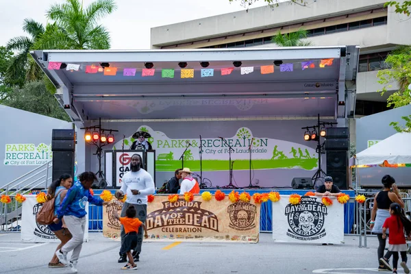Fort Lauderdale Usa November 2021 Photo Scene Day Dead Celebration — стокове фото