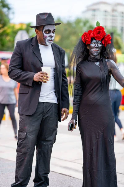 Fort Lauderdale Usa November 2021 Photo Scene Day Dead Celebration — Stock Photo, Image