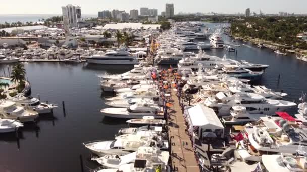 Stock Video Fort Lauderdale Boat Show — Video Stock