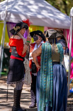 Hollywood, FL, ABD - 31 Ekim 2021: Camelot Günleri Ortaçağ Festivali TY Park Hollywood FL