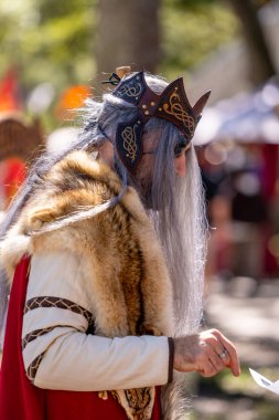 Hollywood, FL, ABD - 31 Ekim 2021: Camelot Günleri Ortaçağ Festivali TY Park Hollywood FL