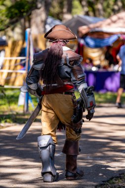 Hollywood, FL, ABD - 31 Ekim 2021: Camelot Günleri Ortaçağ Festivali TY Park Hollywood FL