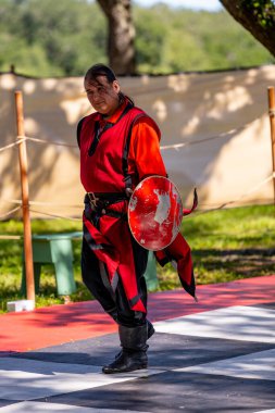 Hollywood, FL, ABD - 31 Ekim 2021: Camelot Günleri Ortaçağ Festivali TY Park Hollywood FL