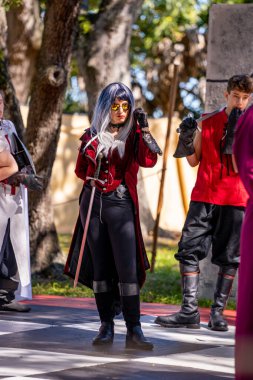 Hollywood, FL, ABD - 31 Ekim 2021: Camelot Günleri Ortaçağ Festivali TY Park Hollywood FL