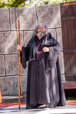 Hollywood, FL, ABD - 31 Ekim 2021: Camelot Günleri Ortaçağ Festivali TY Park Hollywood FL