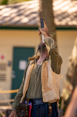 Hollywood, FL, ABD - 31 Ekim 2021: Camelot Günleri Ortaçağ Festivali TY Park Hollywood FL