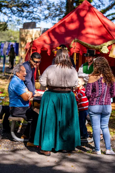 Hollywood, FL, ABD - 31 Ekim 2021: Camelot Günleri Ortaçağ Festivali TY Park Hollywood FL