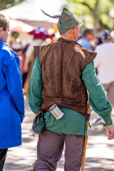 Hollywood, FL, ABD - 31 Ekim 2021: Camelot Günleri Ortaçağ Festivali TY Park Hollywood FL