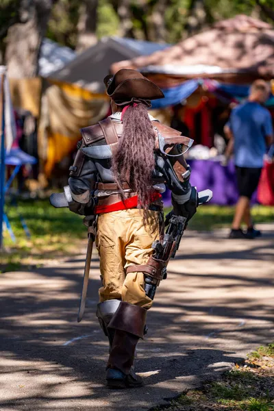 Hollywood, FL, ABD - 31 Ekim 2021: Camelot Günleri Ortaçağ Festivali TY Park Hollywood FL