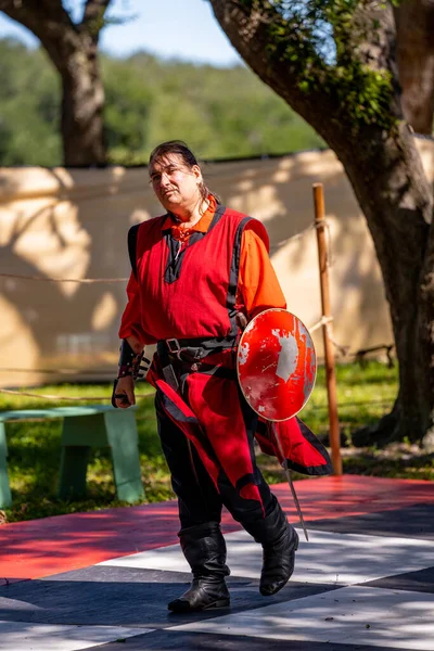 Hollywood, FL, ABD - 31 Ekim 2021: Camelot Günleri Ortaçağ Festivali TY Park Hollywood FL