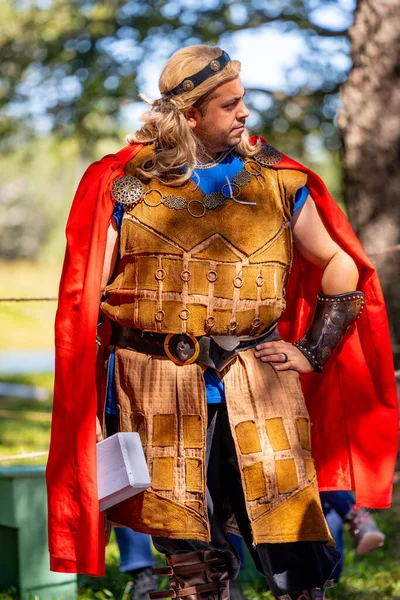 Hollywood, FL, ABD - 31 Ekim 2021: Camelot Günleri Ortaçağ Festivali TY Park Hollywood FL