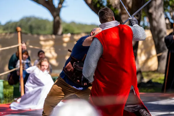 Hollywood, FL, ABD - 31 Ekim 2021: Camelot Günleri Ortaçağ Festivali TY Park Hollywood FL