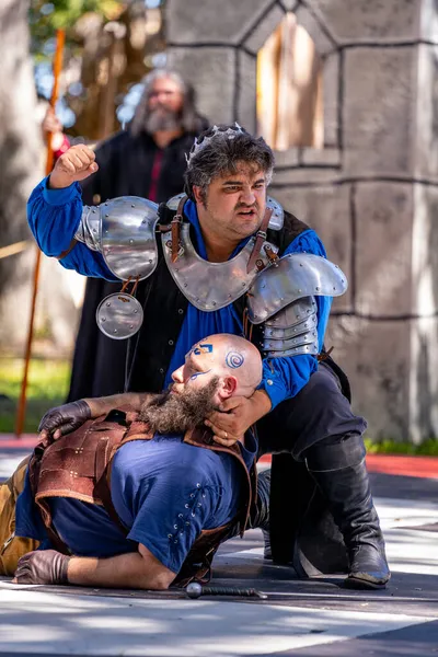 Hollywood, FL, ABD - 31 Ekim 2021: Camelot Günleri Ortaçağ Festivali TY Park Hollywood FL