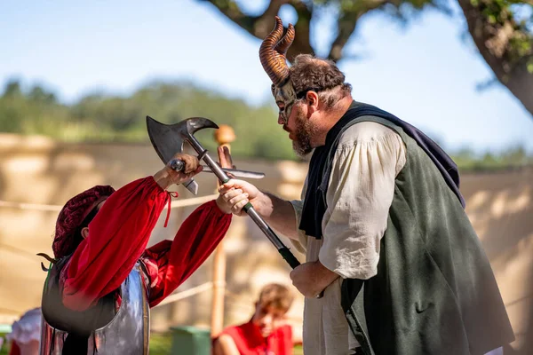 Hollywood Usa Οκτωβρίου 2021 Σκηνή Στο Camelot Days Medieval Festival — Φωτογραφία Αρχείου