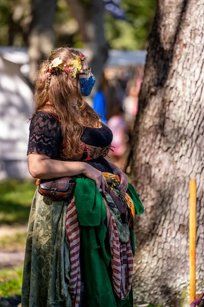 Hollywood, FL, ABD - 31 Ekim 2021: Camelot Günleri Ortaçağ Festivali TY Park Hollywood FL