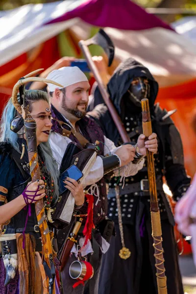 Hollywood, FL, ABD - 31 Ekim 2021: Camelot Günleri Ortaçağ Festivali TY Park Hollywood FL