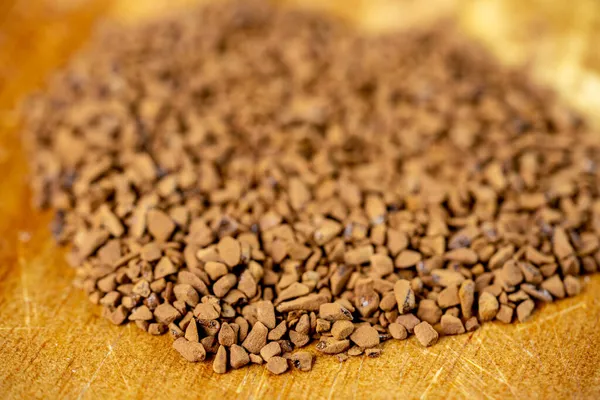 Ground Instant Coffee Macro Photo — Stock Photo, Image