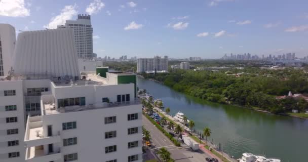 Miami Beach Destination Hotels Resorts Professional Cinematic Videos — Stock Video