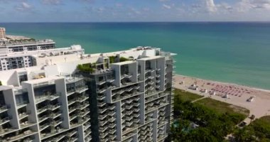 5k drone sinematik hava yörüngesi W Hotel Miami Beach FL