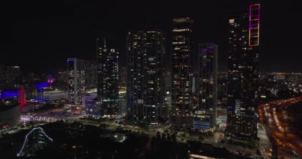 Stock Drone Hava Görüntüsü Miami 2021 — Stok video