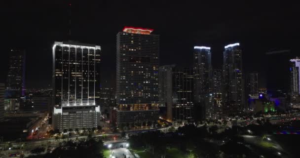 Highrise Věže Downtown Miami — Stock video