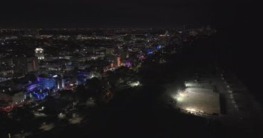 Miami Plajı Okyanus Yolu 5k Gece Klipsleri