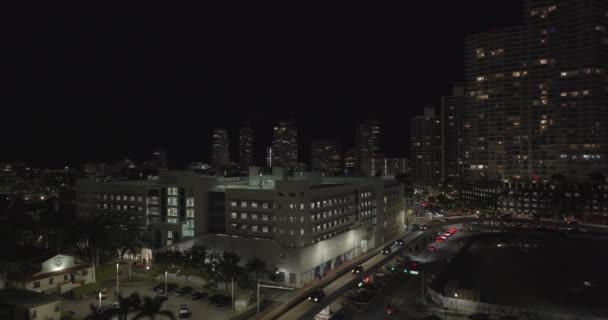 Vídeo Aéreo Miami Beach Lojas 5Th Street Garagem Estacionamento — Vídeo de Stock