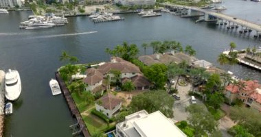 Milyon dolarlık mega malikane Fort Lauderdale FL. 5k hava aracı videosu