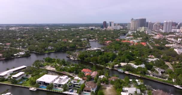 Air Video New River Fort Lauderdale — стокове відео