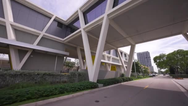 Modern Arkitektur Fort Lauderdale Brightline Station — Stockvideo