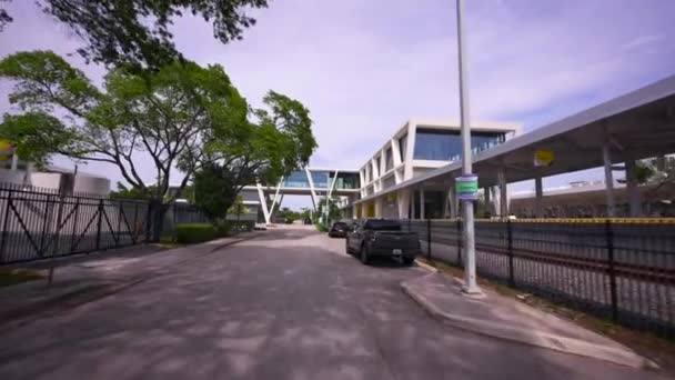 Film Brightline Station Downtown Fort Lauderale — Stockvideo