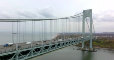 Verrazano üst ve alt seviye 5k video köprüsünü daraltıyor