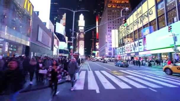 Nyc Times Square Tujuan Perjalanan Motion Video — Stok Video