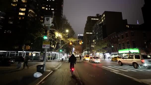 2021年頃のニューヨークの映画ツアーストリート — ストック動画