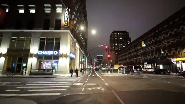 Fast Hyperlapse Video New York Bike Lane — Stock Video