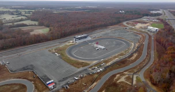 Dominion Raceway Nascar Piste Course Vidéo Aérienne — Video