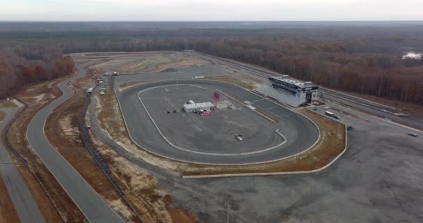 Dominion Raceway Pista Carreras Nascar Video Aéreo — Vídeos de Stock