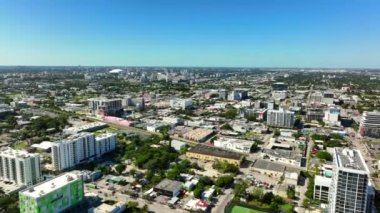 Miami Wynwood 4k boyunca hava video rayları var.