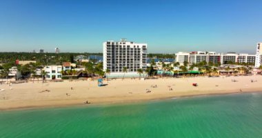 Yavaş çekim hava klibi Hollywood Sahili FL 5k