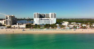 Yan görünüm 5k hava aracı videosu Hollywood FL