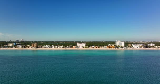 Långt Flygande Shore Hollywood Beach — Stockvideo