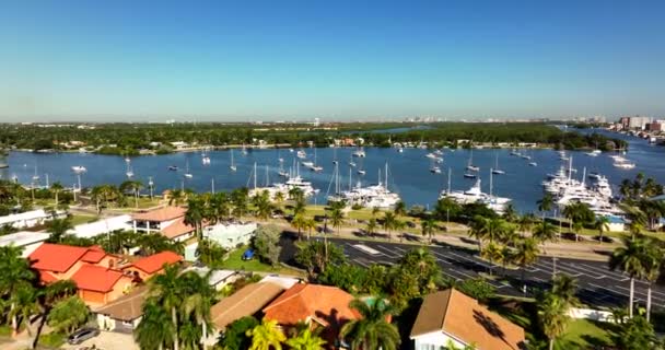 Northlake Hollywood Florida Luchtfoto Drone Video — Stockvideo