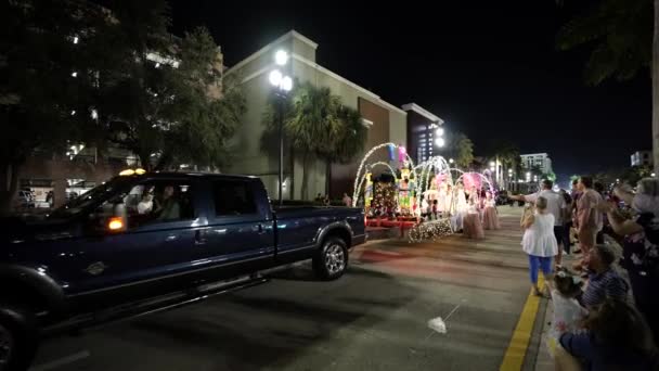 Festwagen Boca Raton Holiday Parade — Stockvideo