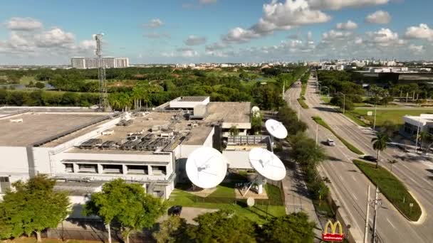 Imagens Drones Aéreos Univision Network Miami Doral — Vídeo de Stock