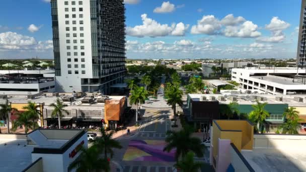 Drone Video Downtown Doral Usa — Video Stock