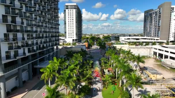 Luftaufnahmen Downtown Miami Doral — Stockvideo