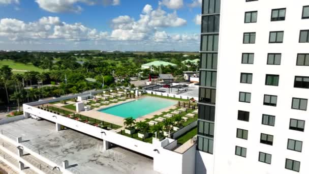 Video Aereo 5252 Paseo Condominio Downtown Doral — Video Stock